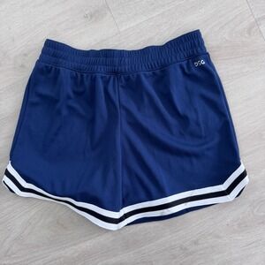 DSG Girls Large 14 Navy Mesh Athletic Shorts Mid Rise NWT